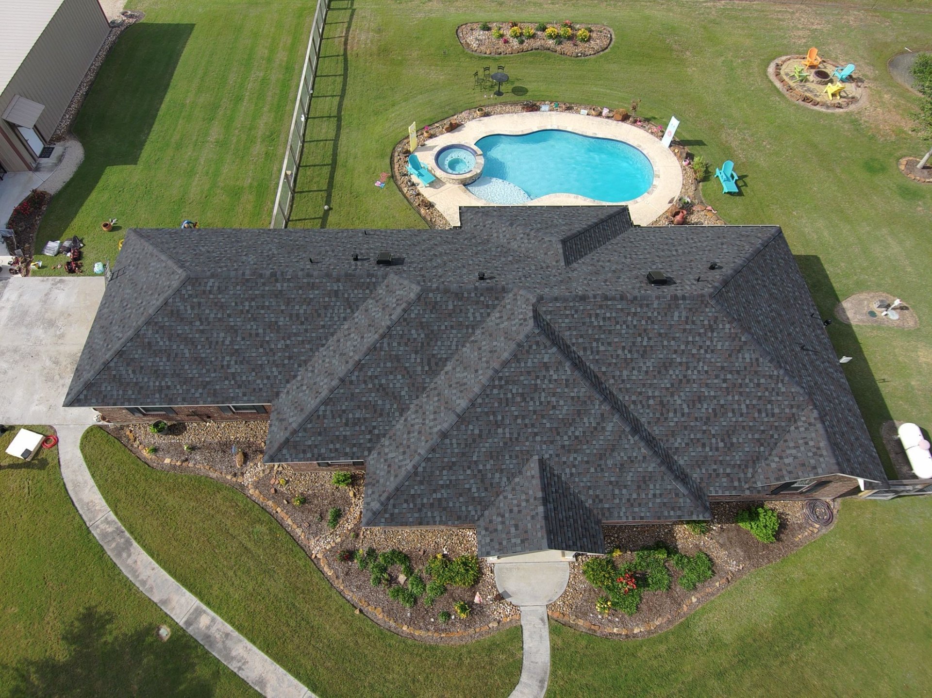 Completed roof replacement