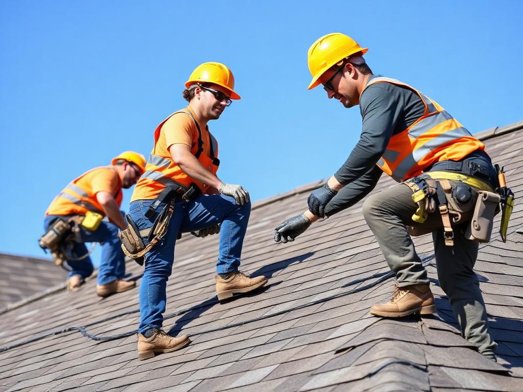 Professional roof repair service in Katy, Texas